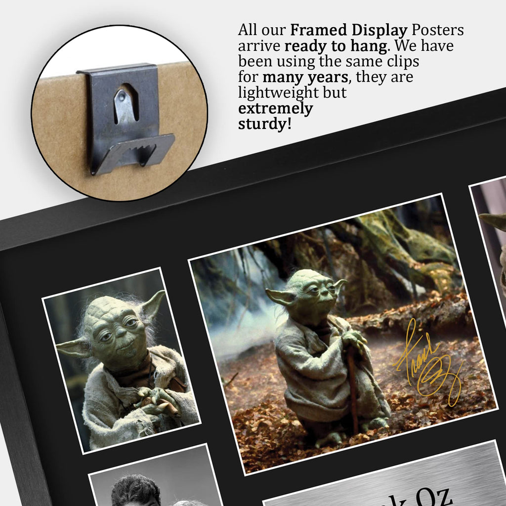 HWC Trading Frank Oz A4 Gerahmte Signiert Gedruckt Autogramme Bild Druck-Fotoanzeige Geschenk Für Star Wars Yoda Filmfans