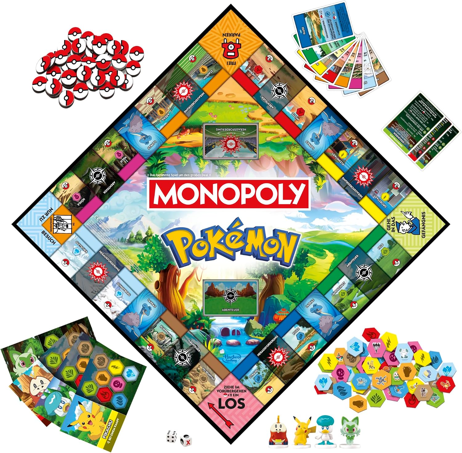 Monopoly Pokémon Edition Brettspiel | ab 8 Jahren | 2 bis 4 Spieler | Kinderspiel für Pokémon Fans | unterhaltsames Familienspiel | 45 Min. durchschnittlich - Deutsche Version