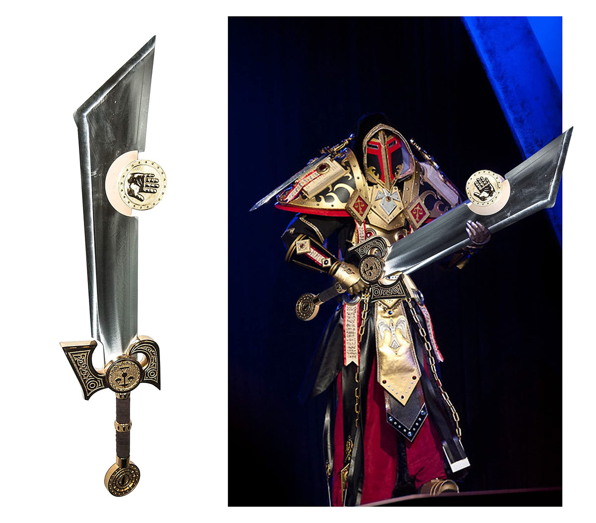 Swords and more Frostmourne Schwert Replik, Lich King Frostmourne Schwert Replikat 106 cm, World of Warcraft, Gaming Deko, Schwert aus Metall für Wow Cosplay, Deko Schwert & Gamer Geschenk