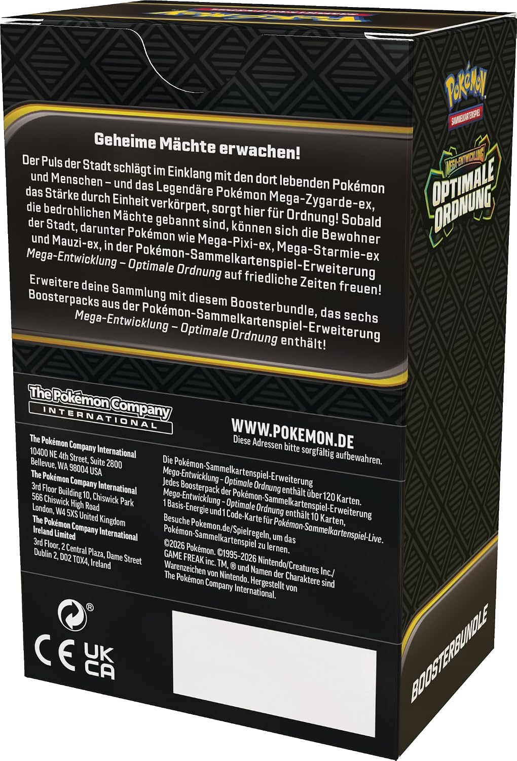 Pokémon-Sammelkartenspiel: Boosterbundle Mega-Entwicklung – Optimale Ordnung (6 Boosterpacks)