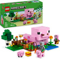 LEGO Minecraft Das Babyschwein-Haus - Interaktives Spielzeug mit Einer Helden Figur, Schwein, Biene, Zombie Piglin - Kinder Gaming Geschenk für Mädchen und Jungen ab 7 Jahren - 21268