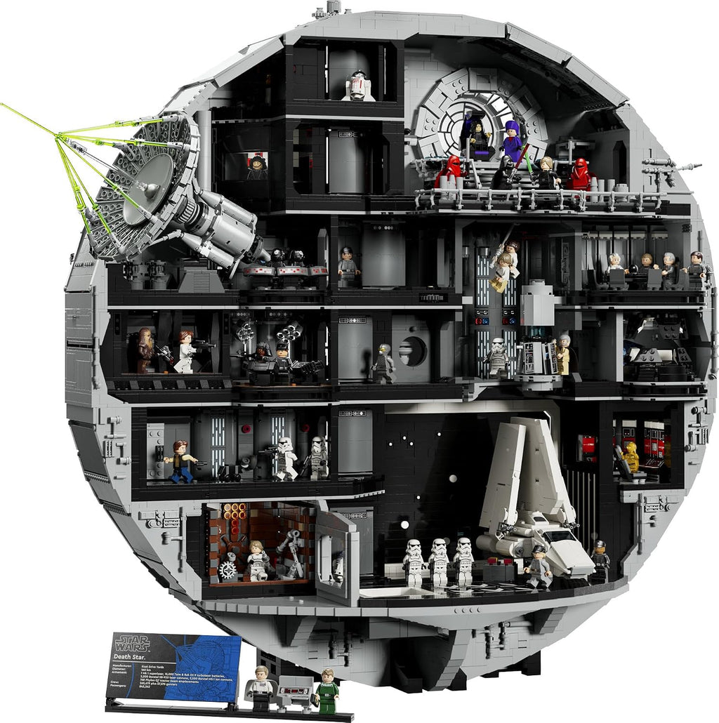LEGO Star Wars Todesstern - Bauset für Erwachsene - Interaktives UCS-Ausstellungsmodell mit 36 Minifiguren inkl. Luke Skywalker, Han Solo & Darth Vader - Geschenk für Männer, Frauen und Fans - 75419