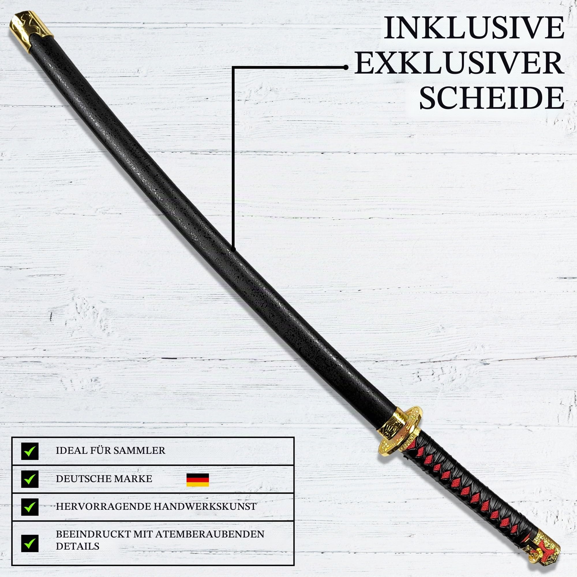 Elden Ring Schwert & Katana Repliken | Gamer Sword | Sammlerschwert & Cosplay Gamer Merch Zubehör Spiel | Fans und Cosplay