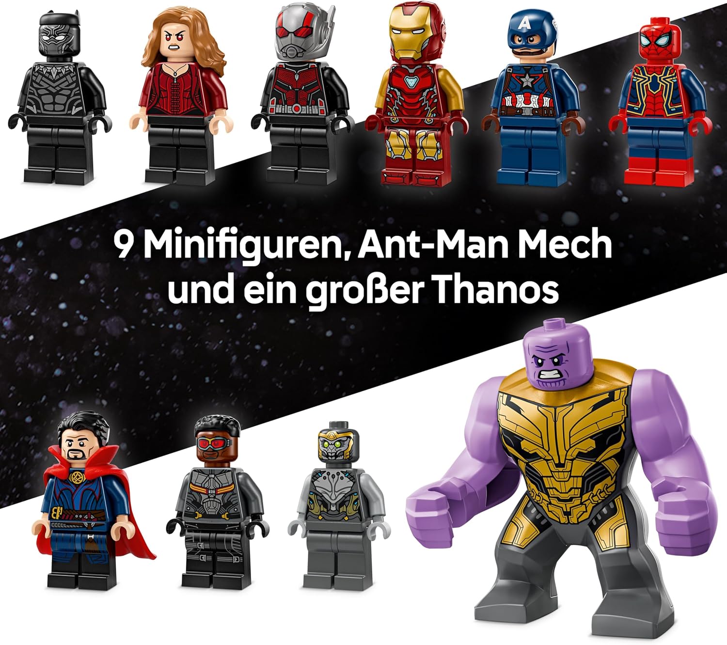 LEGO ǀ Marvel Avengers: Endgame Letzter Showdown - Bauspielzeug mit 10 Minifiguren, darunter Captain America, Iron Man, Black Panther & Dr. Strange - Kreatives Geschenk für Jungen und Mädchen 76323