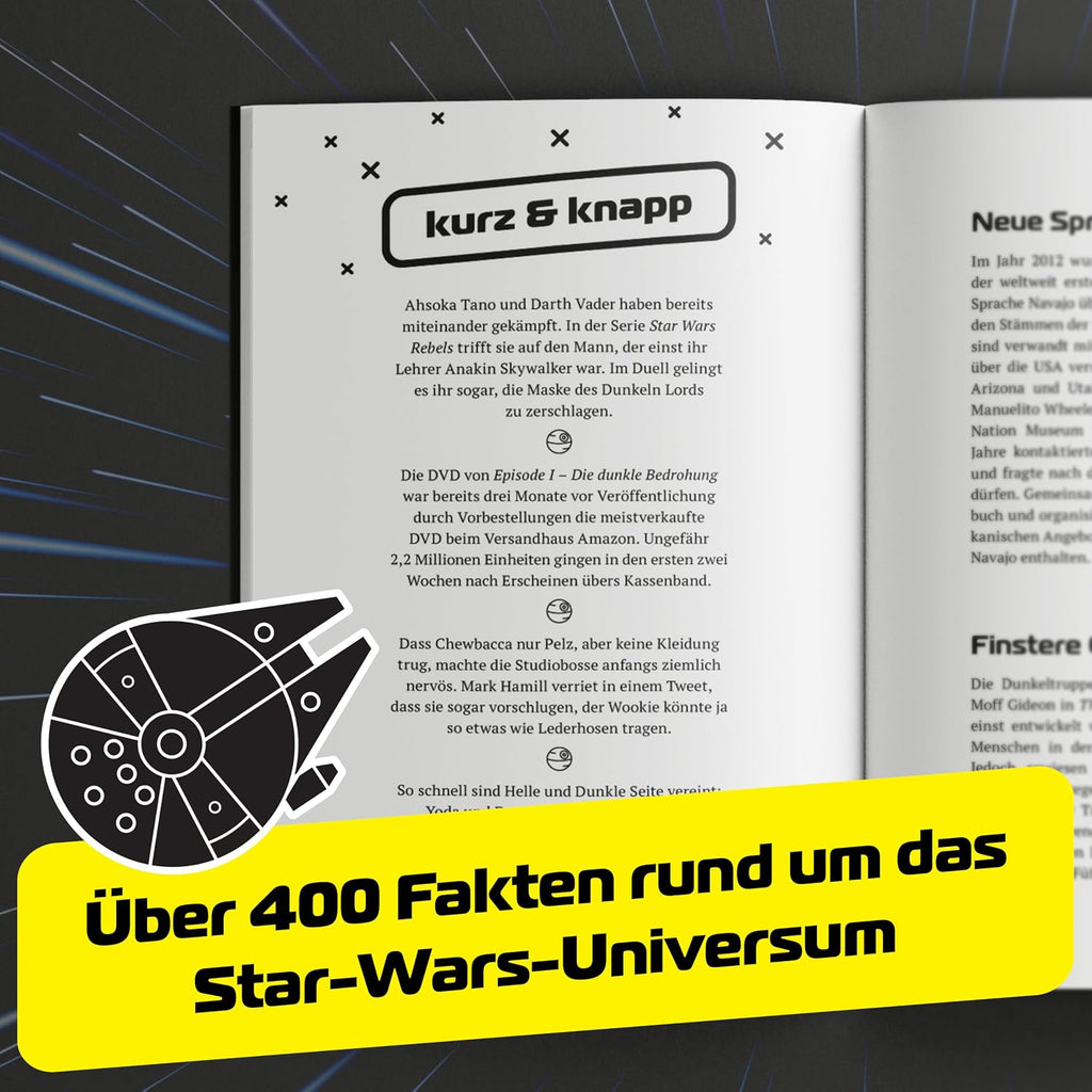 Unnützes Wissen für Star Wars Fans – Die inoffizielle Sammlung: Die unglaublichsten & lustigsten Fakten rund um die Sternen-Saga | Das ultimative Buch & Geschenk für jeden Sternenkrieger
