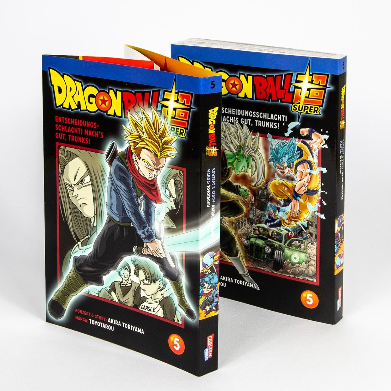 Dragon Ball Super Bände 1-5 im Sammelschuber mit Extra: Die Fortsetzung der Action-Manga-Serie ab 10 Jahren über epische Schlachten und kosmische Abenteuer