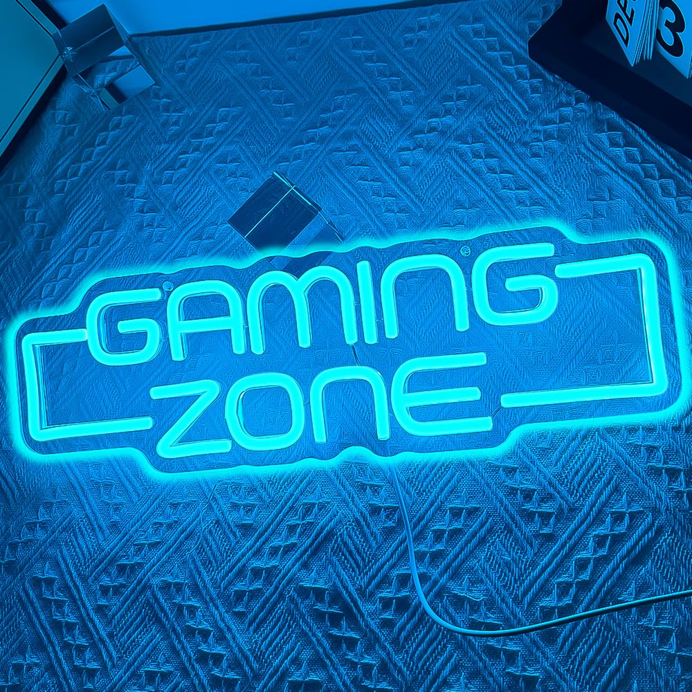 Gaming-Zone Neonschild, Spielplatz für Jugendliche, Neonschild, Dekoration für Spielzimmer, LED, Neon, Spiel, Geschenk für Jungen und Kinder