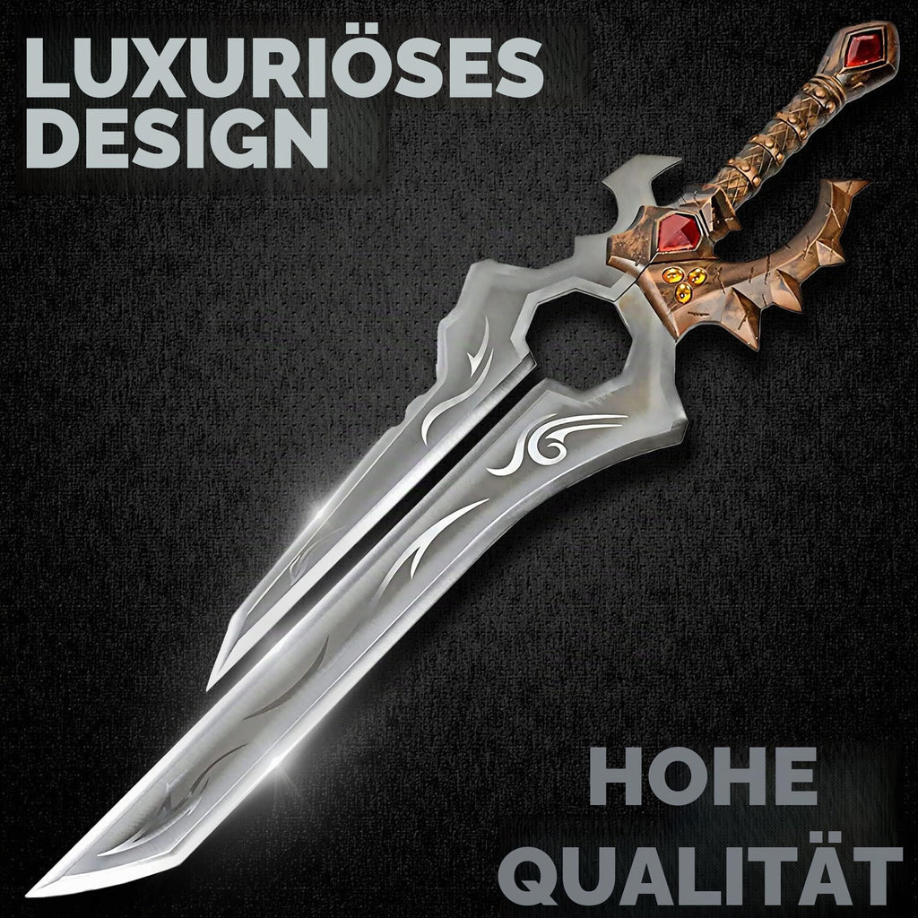 Swords and more Frostmourne Schwert Replik, Lich King Frostmourne Schwert Replikat 106 cm, World of Warcraft, Gaming Deko, Schwert aus Metall für Wow Cosplay, Deko Schwert & Gamer Geschenk