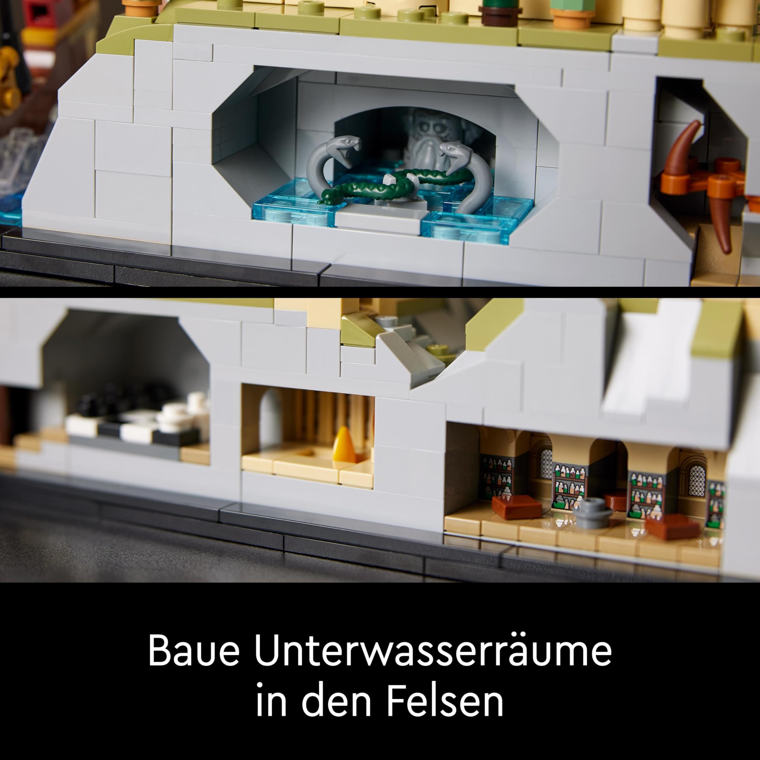 LEGO Harry Potter Schloss Hogwarts mit Schlossgelände - Set zum Sammeln für Erwachsene inkl. Hauptturm & Astronomieturm, Kammer des Schreckens & Architekt Minifigur - 76419