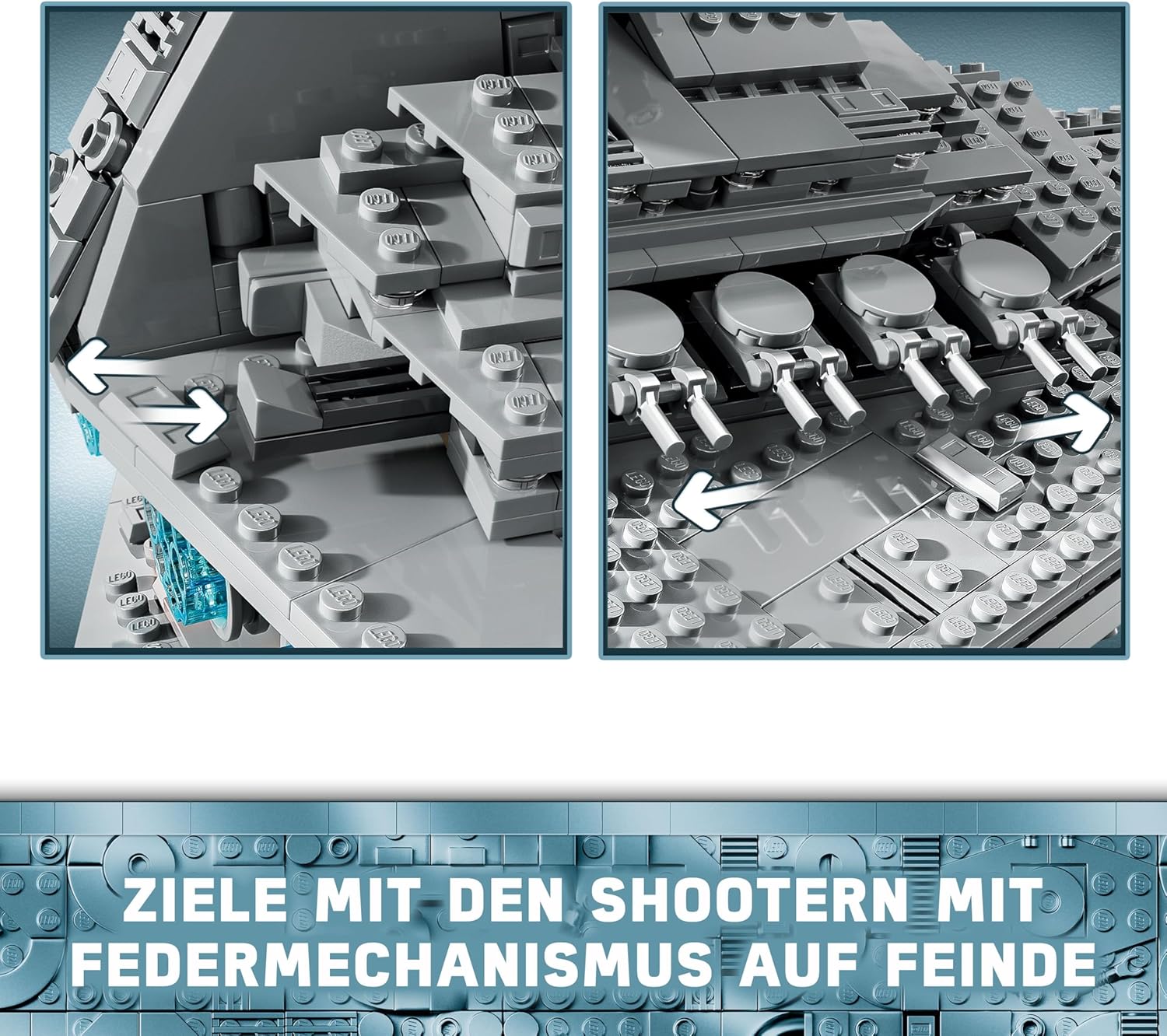 LEGO Star Wars 75394 Imperialer Sternzerstörer – Raumschiff-Spielzeug mit detailliertem Innenraum und 7 Minifiguren – Geburtstagsgeschenk für Jungs ab 10 Jahren und Erwachsene Fans
