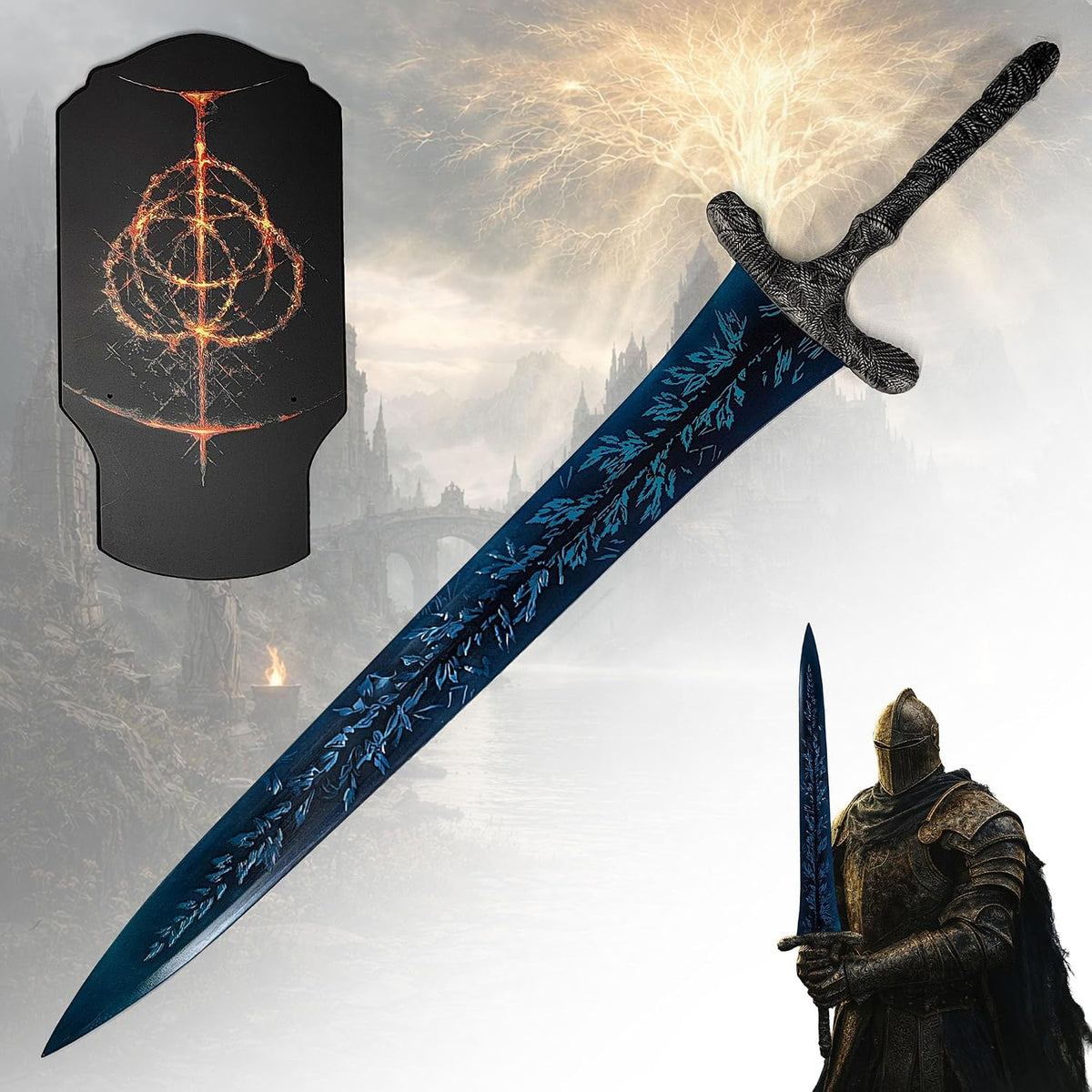 Elden Ring Schwert & Katana Repliken | Gamer Sword | Sammlerschwert & Cosplay Gamer Merch Zubehör Spiel | Fans und Cosplay