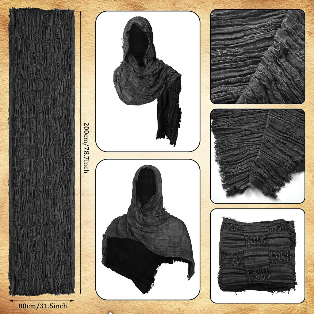 6PCS Mittelalter Ritter Zubehör. Männer Renaissance Umhang