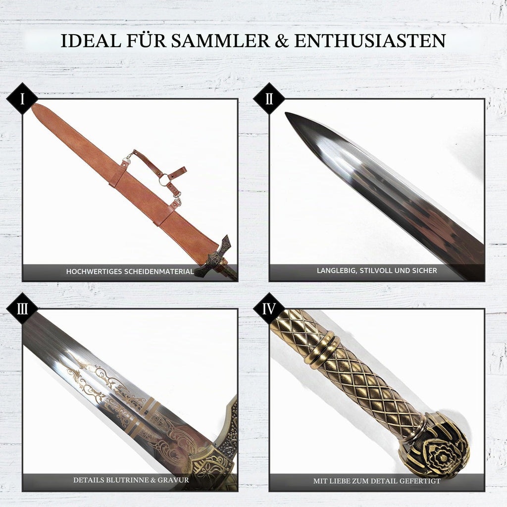 Elden Ring Schwert & Katana Repliken | Gamer Sword | Sammlerschwert & Cosplay Gamer Merch Zubehör Spiel | Fans und Cosplay