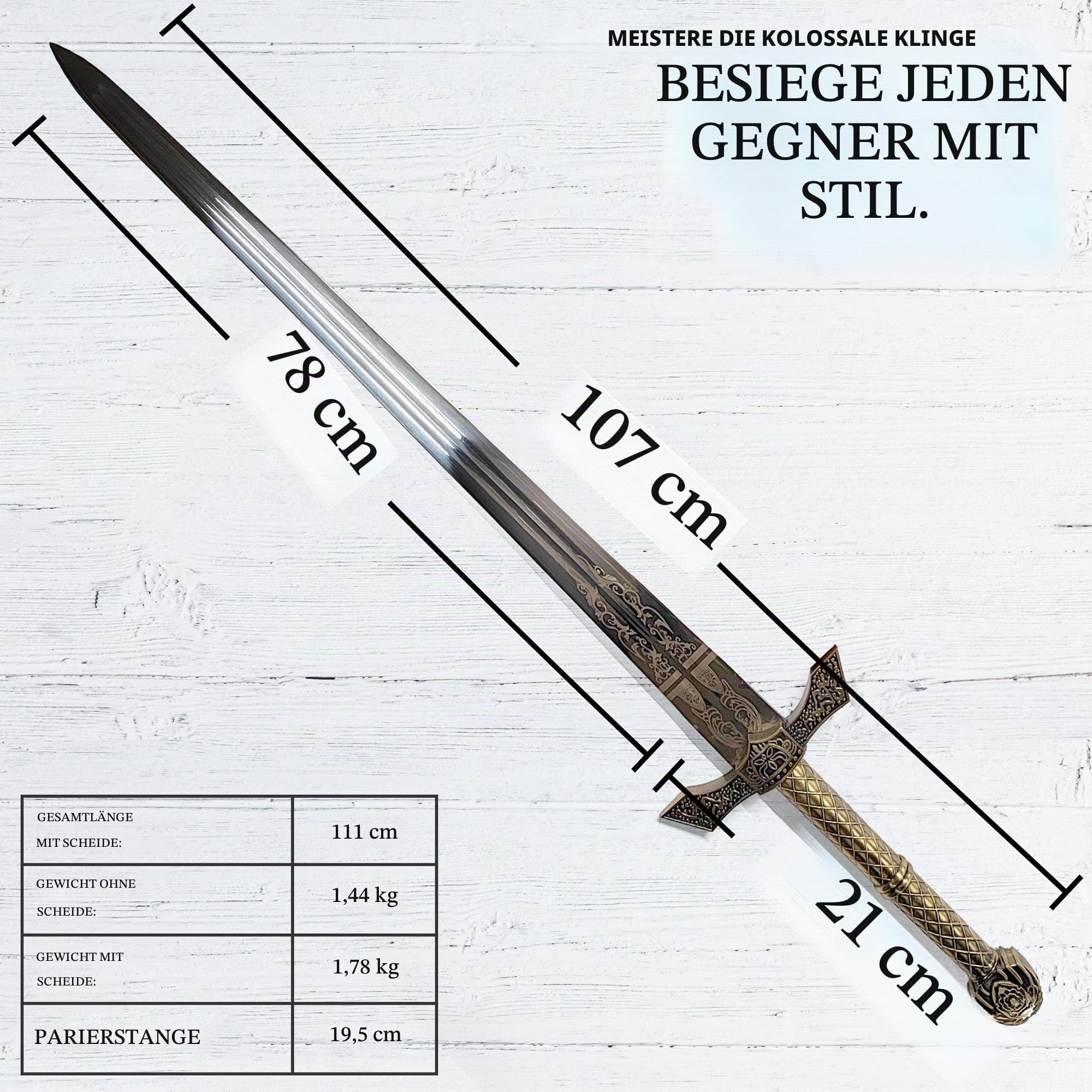 Elden Ring Schwert & Katana Repliken | Gamer Sword | Sammlerschwert & Cosplay Gamer Merch Zubehör Spiel | Fans und Cosplay
