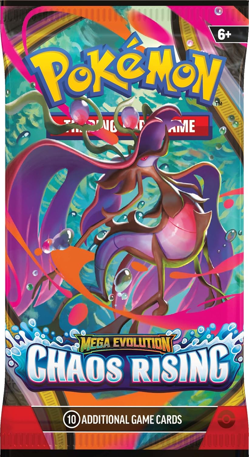 Pokémon TCG: Mega Evolution - Chaos Rising 1 x Booster Pack, Sammelkartenspiel