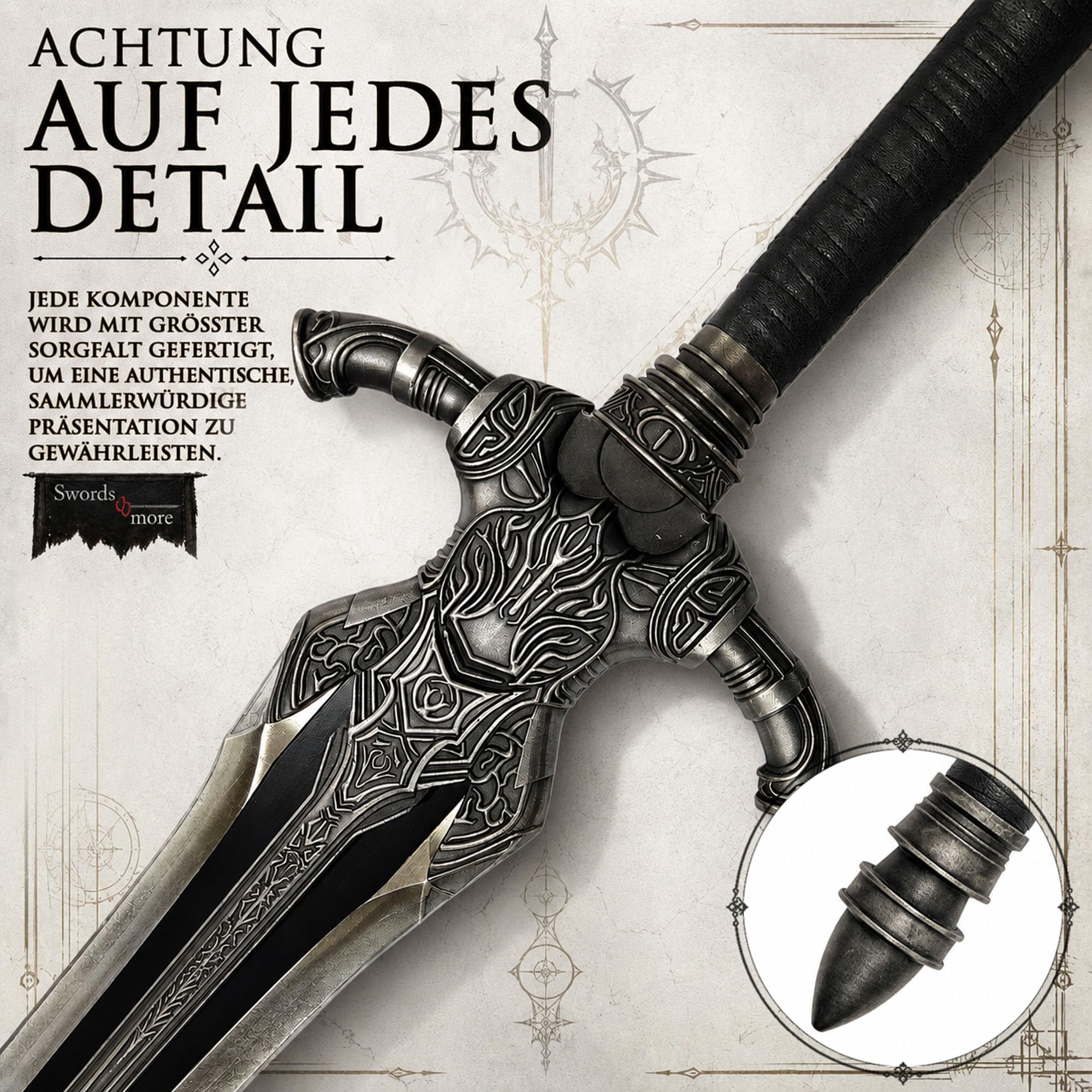 Elden Ring Schwert & Katana Repliken | Gamer Sword | Sammlerschwert & Cosplay Gamer Merch Zubehör Spiel | Fans und Cosplay