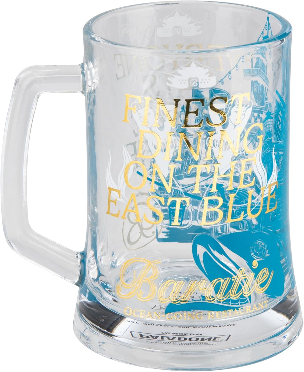 Paladone One-Piece-Baratie-Bierkrug aus Glas, mit Griff, 500 ml, offiziell lizenzierter Fanartikel der Netflix Anime-Popkultur