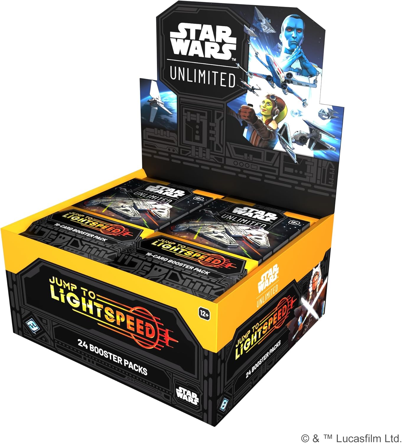 Fantasy Flight Games - Star Wars: Unlimited TCG Jump to Lightspeed Booster Display (24 Booster Packs) - Trading Card Game für Kinder und Erwachsene, Alter 12+, 2+ Spieler, 20 Minuten, Englisch