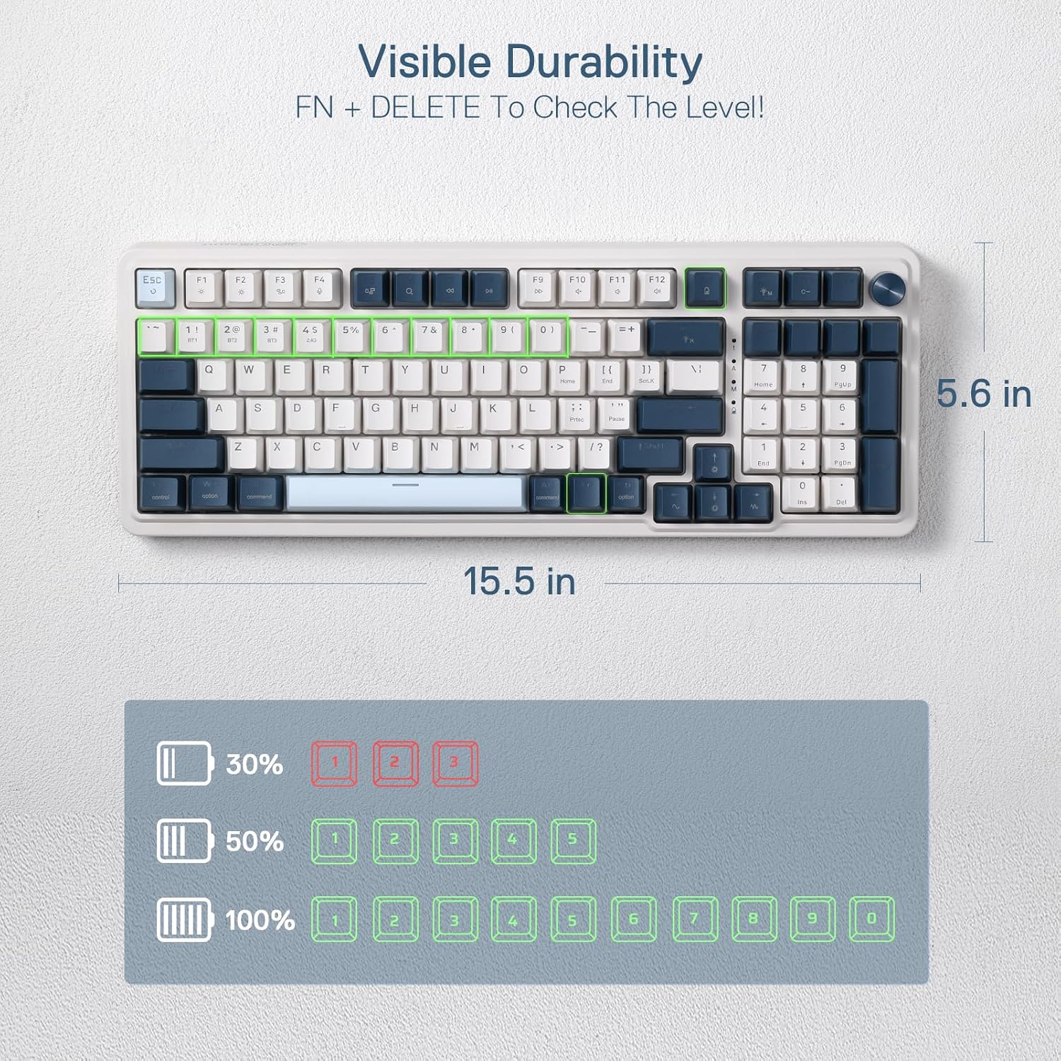 Redragon K686 PRO SE Anime Gasket Gaming Tastatur RGB 3 Modus 98 Tasten | Hot Swap Sockel Drehknopfsteuerung Geräuschdämpfende Pads Custom Hi Fi Linear
