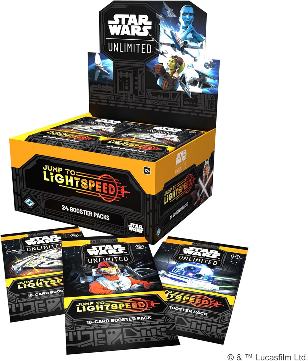 Fantasy Flight Games - Star Wars: Unlimited TCG Jump to Lightspeed Booster Display (24 Booster Packs) - Trading Card Game für Kinder und Erwachsene, Alter 12+, 2+ Spieler, 20 Minuten, Englisch