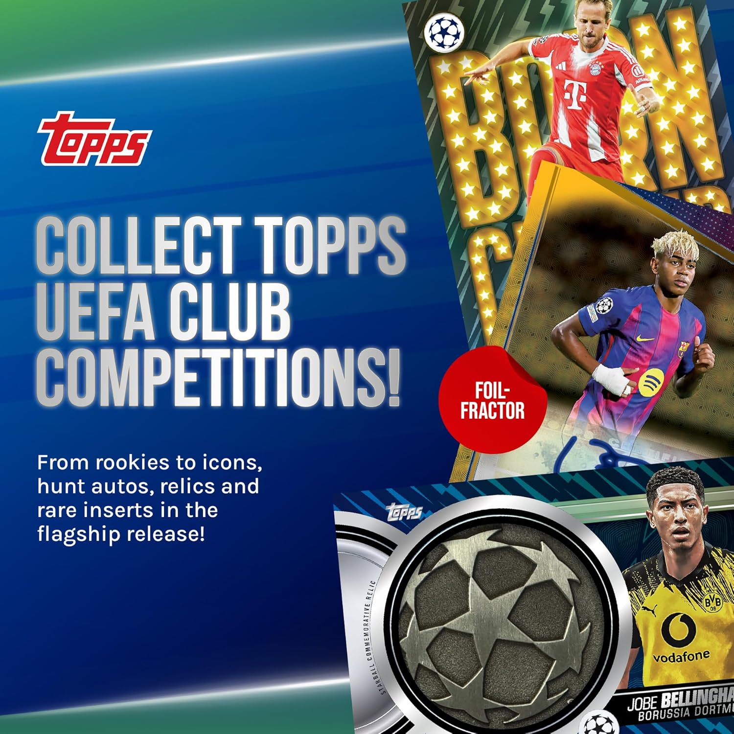 2025-26 Topps UEFA Club-Wettbewerbe Fußball – Fabrikversiegelt – Vorteilsbox
