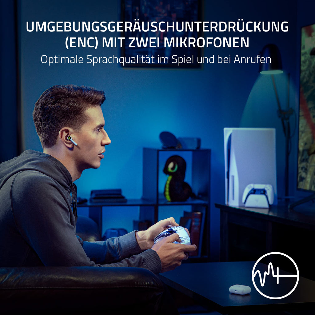Razer Hammerhead HyperSpeed - Drahtlose Multiplattform-Gaming in ear Kopfhörer für Xbox (True Wireless Gaming Earbuds mit HyperSpeed Wireless & Bluetooth 5.3, Chroma RGB) Schwarz