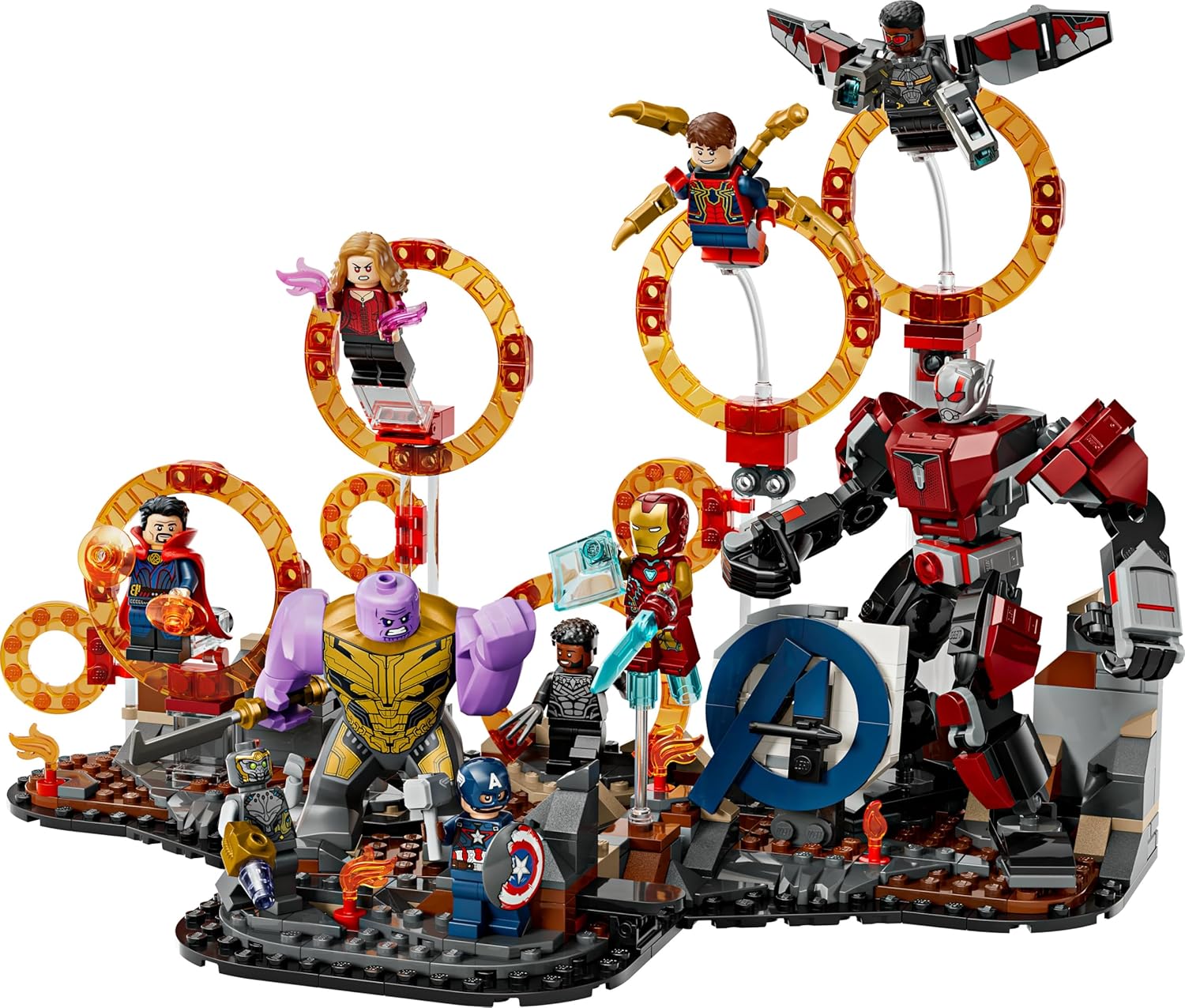 LEGO ǀ Marvel Avengers: Endgame Letzter Showdown - Bauspielzeug mit 10 Minifiguren, darunter Captain America, Iron Man, Black Panther & Dr. Strange - Kreatives Geschenk für Jungen und Mädchen 76323