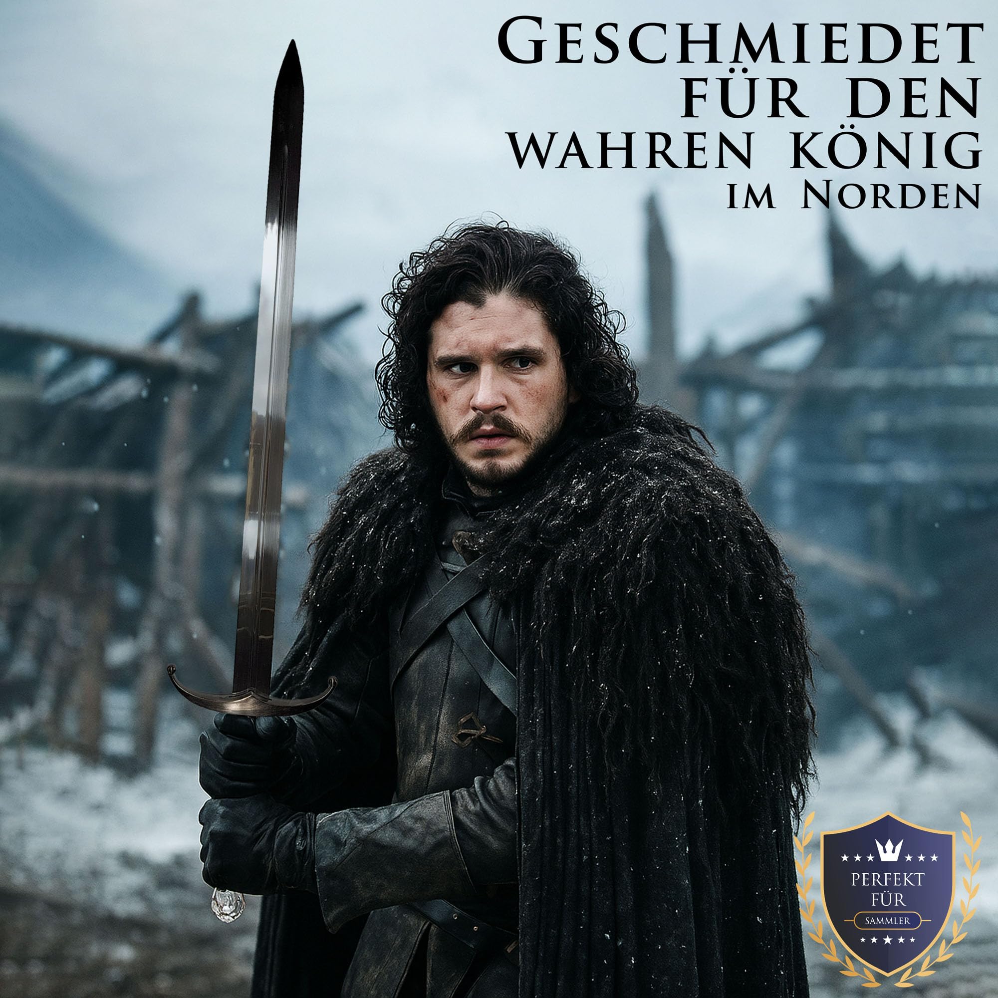 Game of Thrones Schwert | Authentisches Stück aus der Welt von Westeros | Stahlschwert | Hochwertige Verarbeitung | Perfekt für Sammler und Fans von Game of Thrones