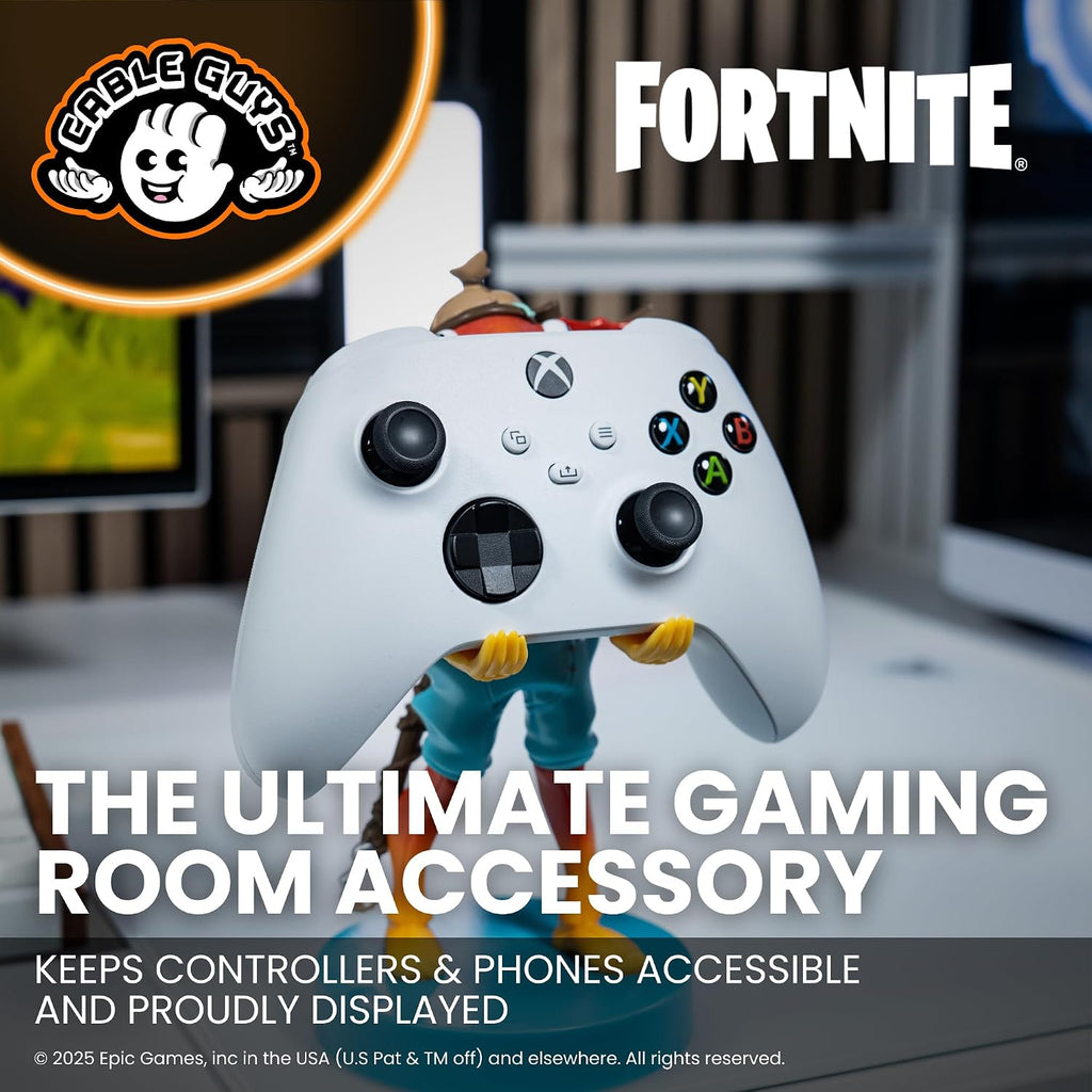 Cableguys Fortnite Fishsticks Controller Halter & Handy Ständer - Gaming Zubehör für Zimmer und Schreibtisch-Setup, Ständer Kompatibel mit Xbox-, PlayStation- & den meisten Standard-Controllern