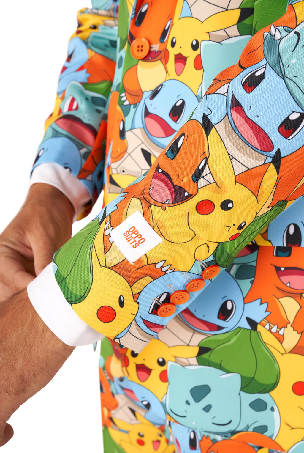 OppoSuits Anzug für Herren - Pokémon™ Nintendo Switch Spielkostüm - schmale Passform - Inklusive Blazer, Hose und Krawatte