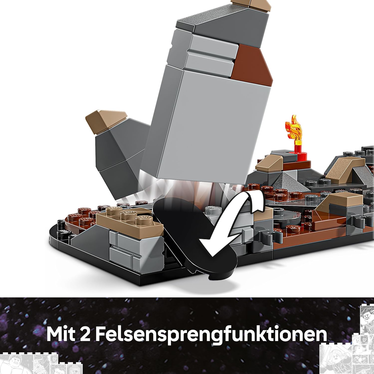 LEGO ǀ Marvel Avengers: Endgame Letzter Showdown - Bauspielzeug mit 10 Minifiguren, darunter Captain America, Iron Man, Black Panther & Dr. Strange - Kreatives Geschenk für Jungen und Mädchen 76323