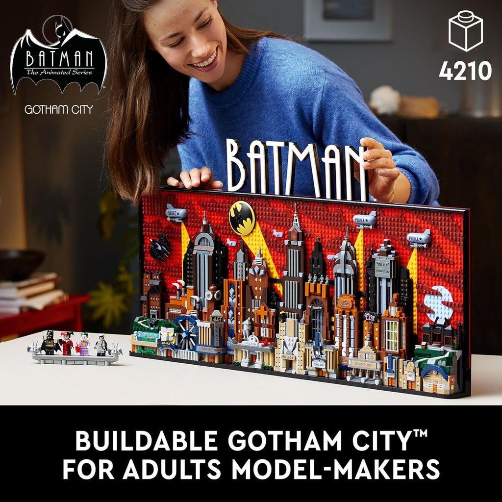 Lego DC Batman - Die Zeichentrickserie Gotham City Bauen und Ausstellen Erwachsenen-Set mit Minifiguren, DC Sammelgeschenk für Fans von Superhelden-Action- und Abenteuerfilmen, 76271