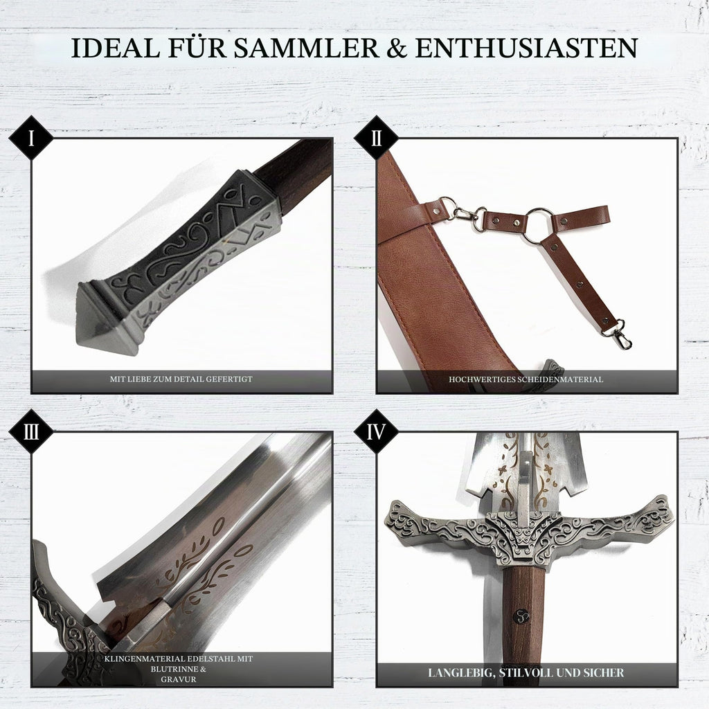 Elden Ring Schwert & Katana Repliken | Gamer Sword | Sammlerschwert & Cosplay Gamer Merch Zubehör Spiel | Fans und Cosplay