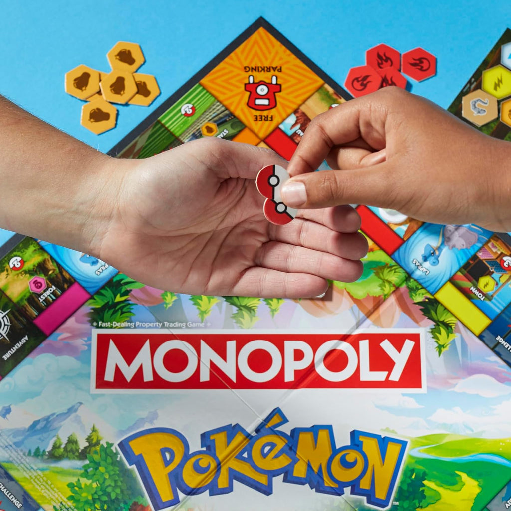 Monopoly Pokémon Edition Brettspiel | ab 8 Jahren | 2 bis 4 Spieler | Kinderspiel für Pokémon Fans | unterhaltsames Familienspiel | 45 Min. durchschnittlich - Deutsche Version
