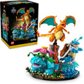 LEGO Pokémon Bisaflor, Glurak und Turtok - 3D Modellbau für Erwachsene - 3 Anime Figuren als DIY Deko für Schreibtisch oder Regal - Gaming Geschenkidee für Fans und Sammler - 72153