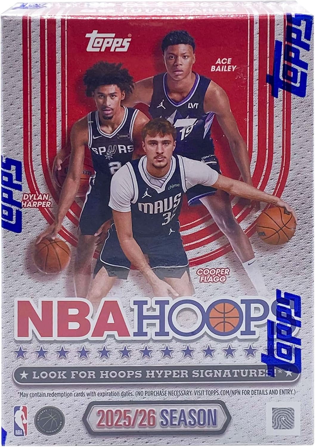 Topps Hoops 2025 2026 Value Box Basketball NBA & Card Up Sleeve