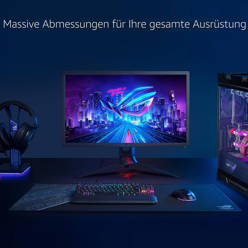 Asus ROG Sheath BLK LTD Gaming Mauspad (Tischunterlage, extra groß, rutschfest, langlebig) dunkelgrau