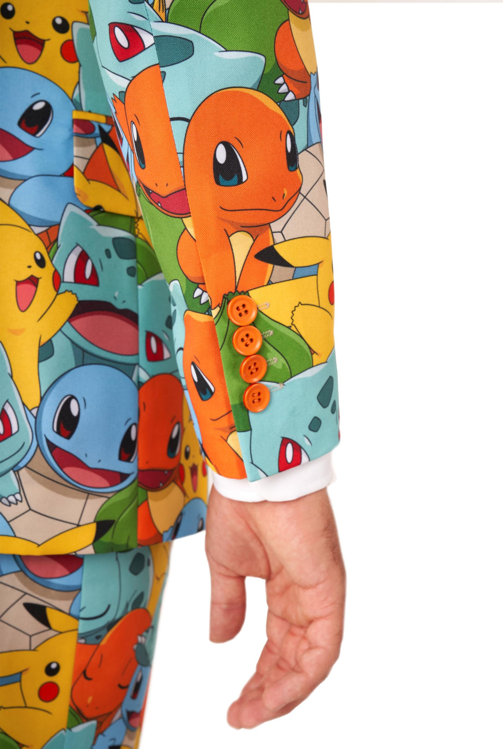OppoSuits Anzug für Herren - Pokémon™ Nintendo Switch Spielkostüm - schmale Passform - Inklusive Blazer, Hose und Krawatte