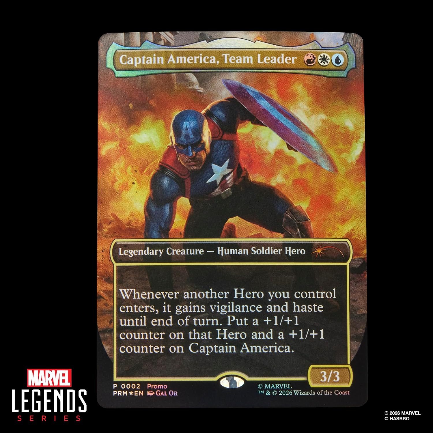 Marvel Legends Series Marvel Super Heroes Magic: The Gathering Captain America (Avengers: Twilight), Action-Figur (15 cm) Plus Exklusive Foil-Sammelkarte für das Trading Card Spiel
