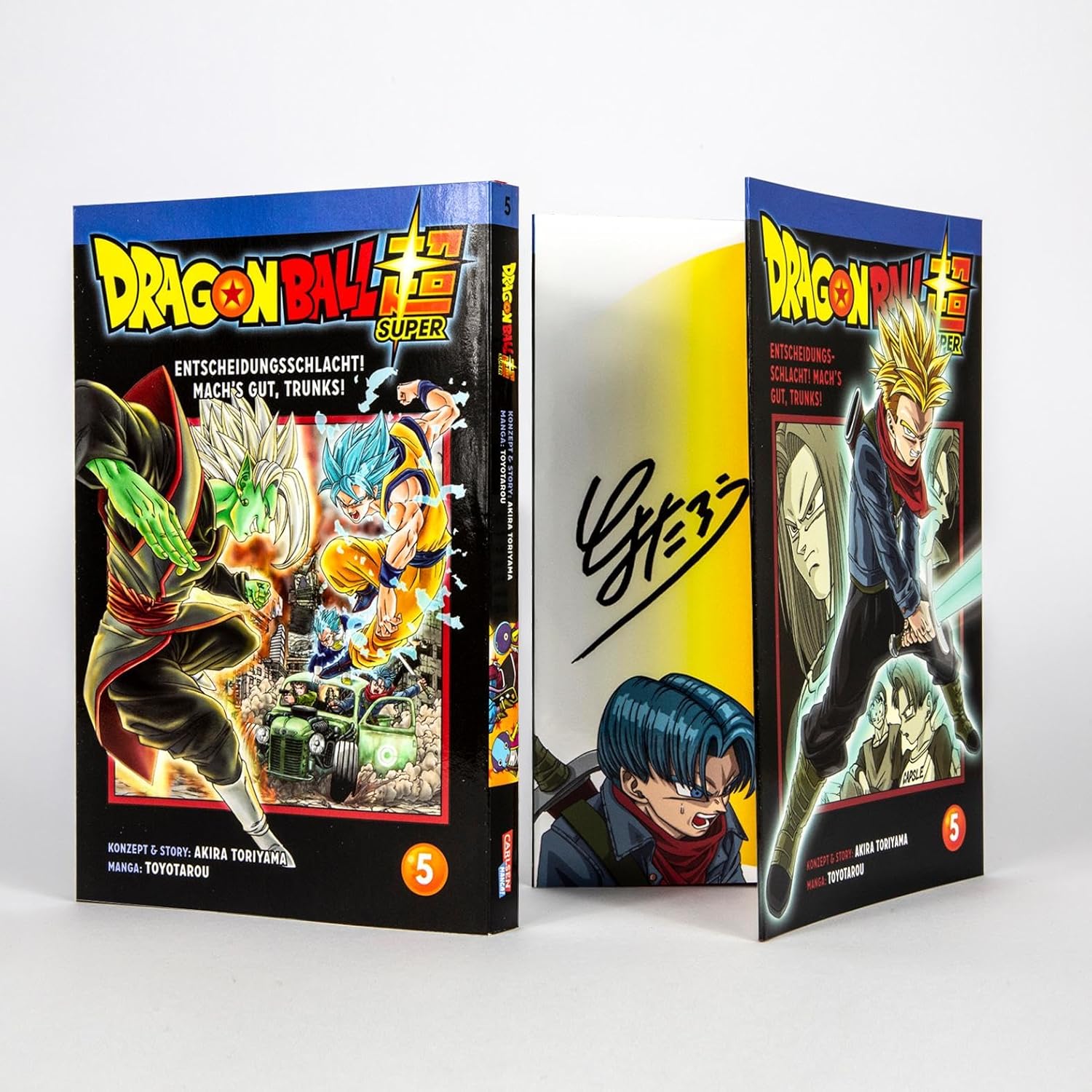 Dragon Ball Super Bände 1-5 im Sammelschuber mit Extra: Die Fortsetzung der Action-Manga-Serie ab 10 Jahren über epische Schlachten und kosmische Abenteuer