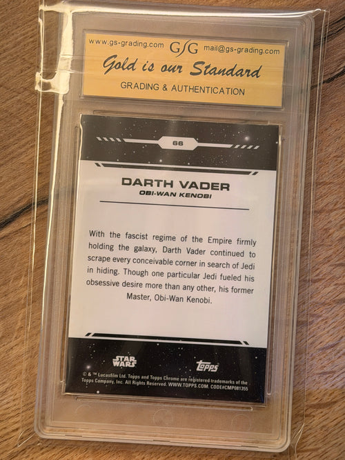 2024 Topps Chrome Star Wars – Darth Vader #66 Red Blaster Raywave | GSG 9.0 Mint