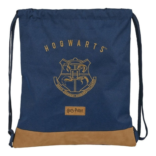 Backpack with Strings Harry Potter Magical Brown Navy Blue (35 x 40 x
