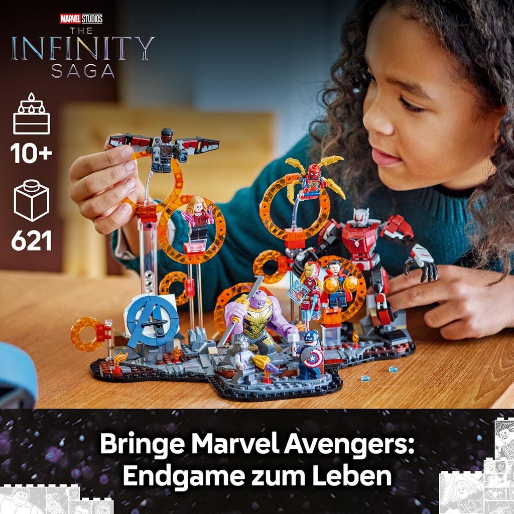 LEGO ǀ Marvel Avengers: Endgame Letzter Showdown - Bauspielzeug mit 10 Minifiguren, darunter Captain America, Iron Man, Black Panther & Dr. Strange - Kreatives Geschenk für Jungen und Mädchen 76323