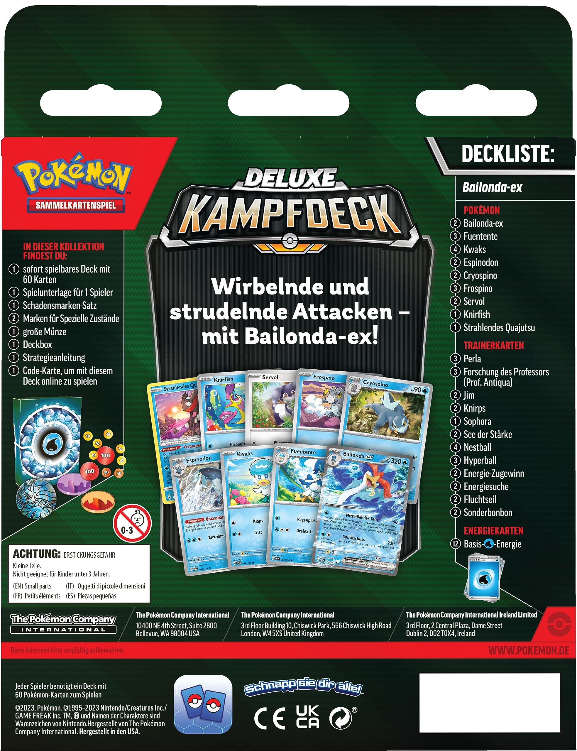 Pokémon-Sammelkartenspiel: Deluxe-Kampfdeck Zapdos-ex (sofort spielbares Deck mit 60 Karten & Zubehör)