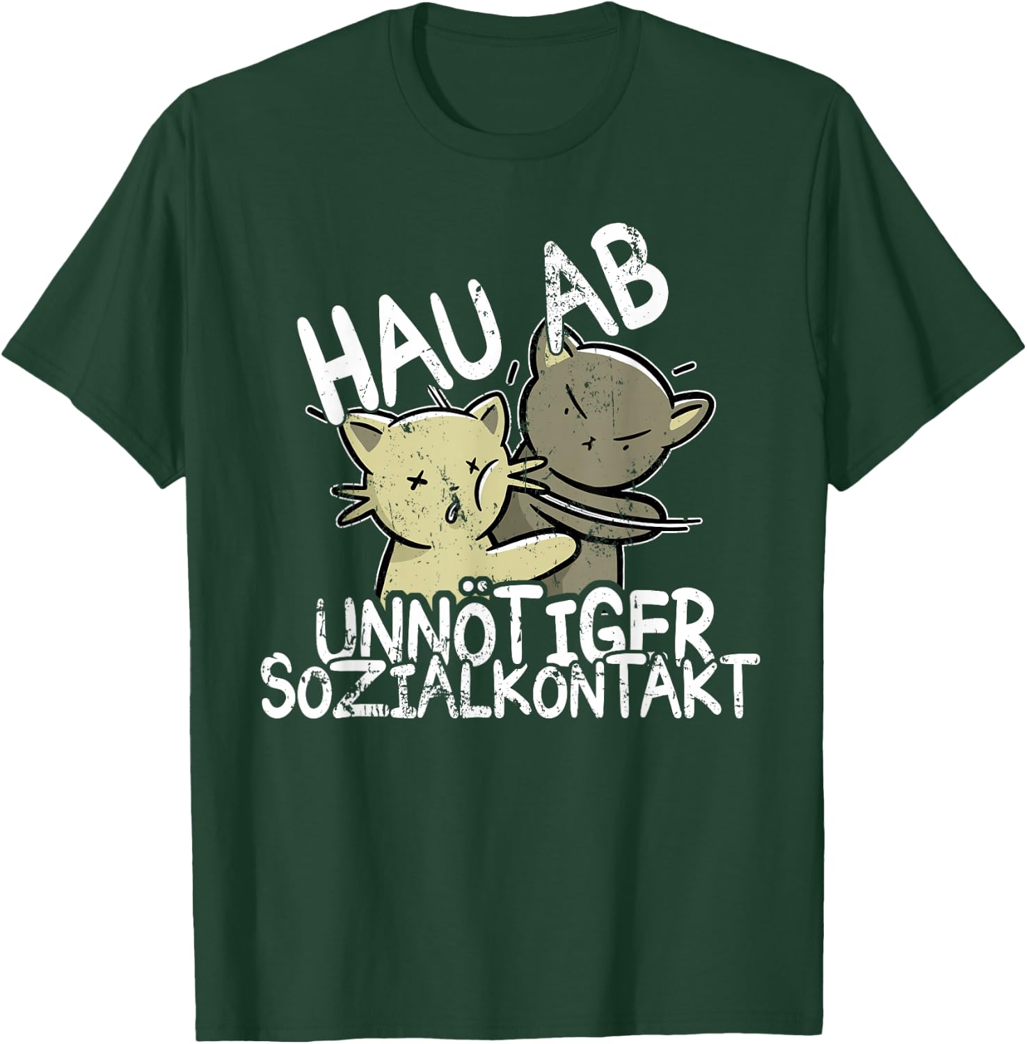Hau Ab! Unnötiger Sozialkontakt BAKA Anime Style Geschenk T-Shirt