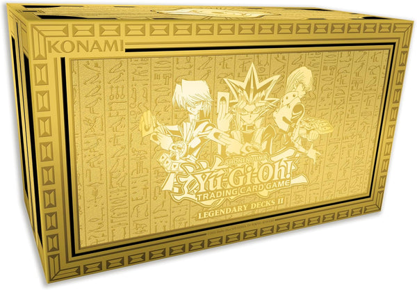 Yugioh - Legendary Decks II - Unlimitiert (Reprint) - Deutsch - 3 Spielbereite Decks - (135 Karten pro Box wie zB Slifer, Obelisk, Ra und Exodia komplett!) - mit LMS Trading Grußkarte