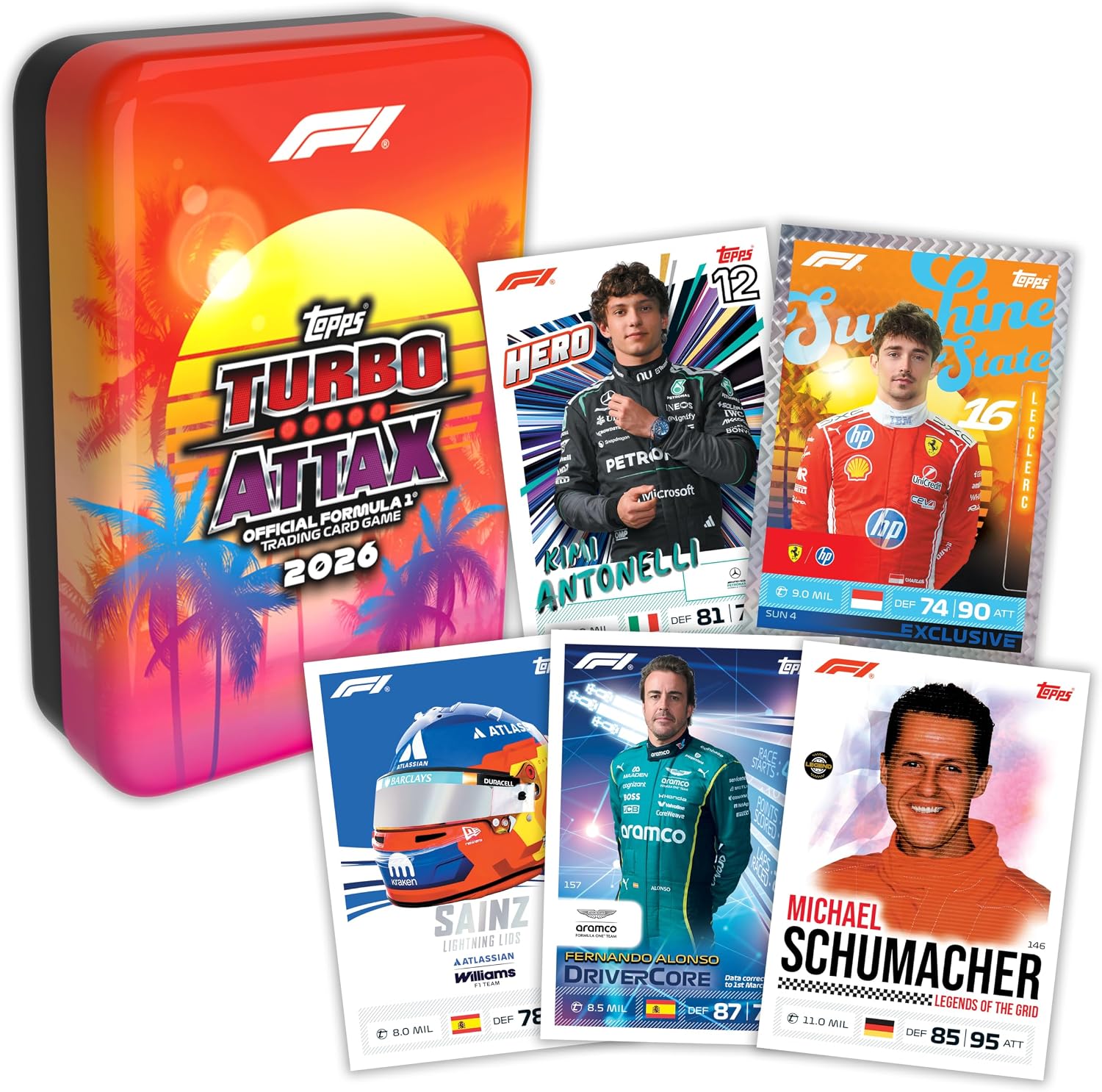 Topps Formula 1 2026 Turbo Attax - Mega Tin - Sunshine State