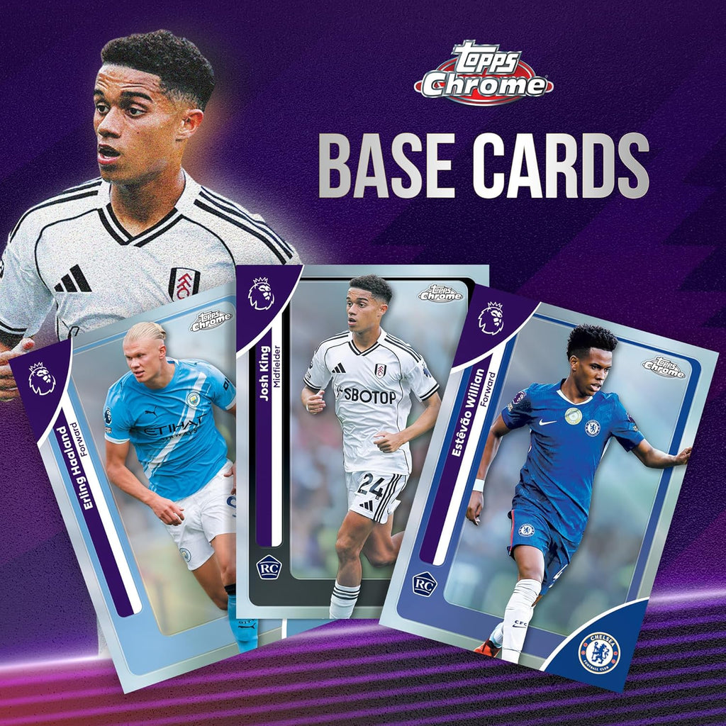 2026 Topps Chrom-Premier-Liga-Fußball, werksseitig versiegelt, Vorteilsbox