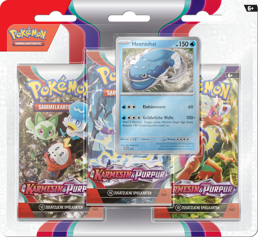 Pokémon-Sammelkartenspiel: Top-Trainer-Box Karmesin & Purpur (Koraidon) (9 Boosterpacks & Premium-Zubehör)
