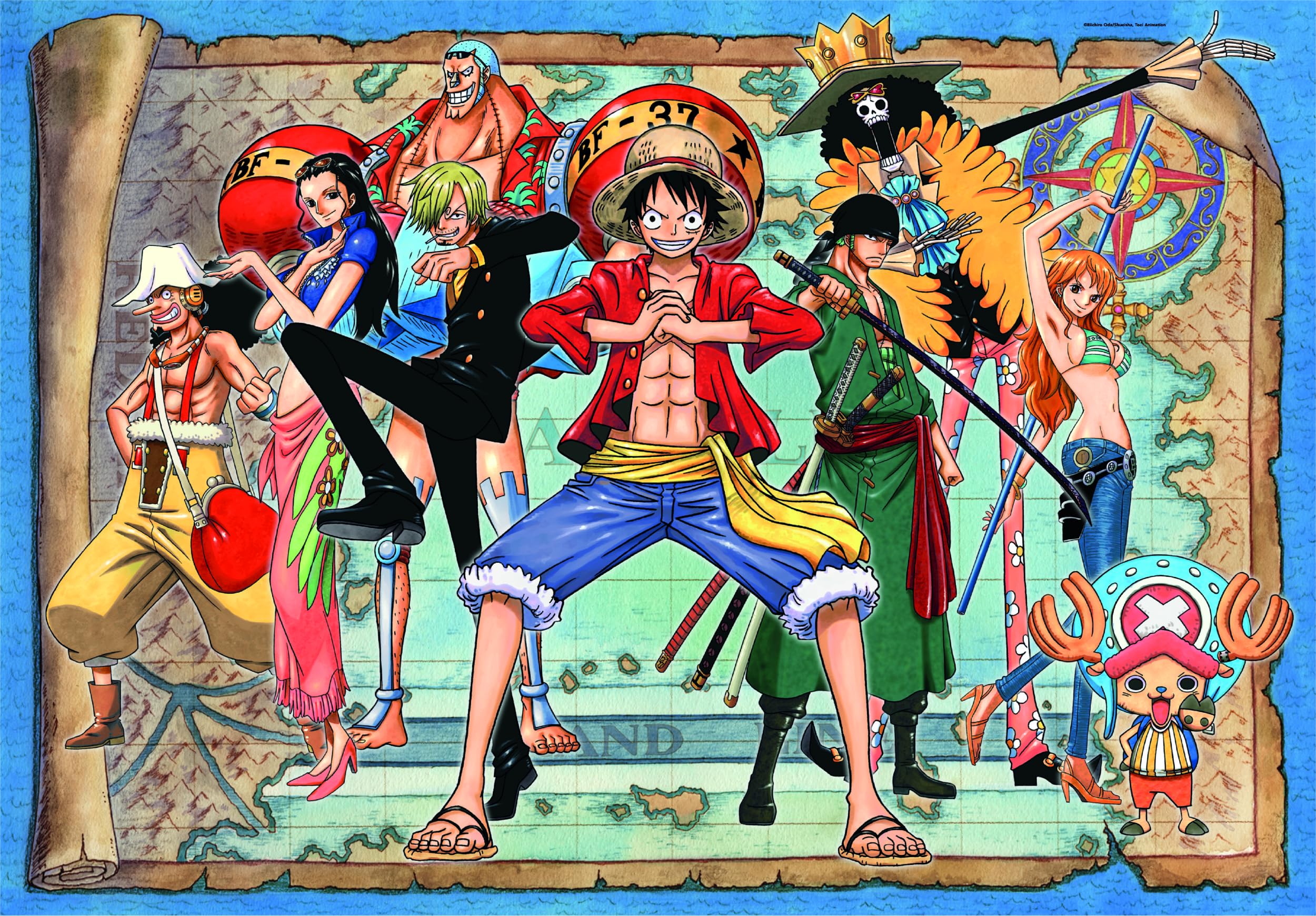 Clementoni One Piece Puzzle 500 Teile - Legespiel für Manga & Anime Fans - Geschenk für Kinder ab 14 Jahren & Erwachsene, 35137